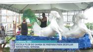 Escola Flor do Samba se prepara para desfilar neste final de semana em SL