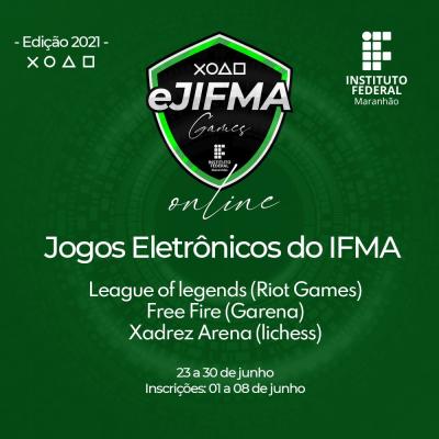  IFMA abre seleção de monitores dos e-JIFMA Games 2021