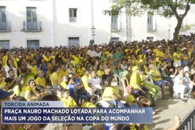 Torcedores lotam a Nauro Machado para 3º jogo do Brasil na Copa