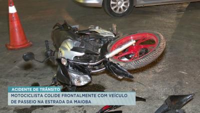 Acidente de trânsito deixa motociclistas feridos na Estrada da Maioba