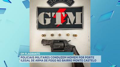  Polícia apreende arma de fogo no bairro Monte Castelo