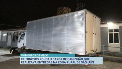  PM recupera carga roubada de caminhão de entregas na zona rural de São Luís