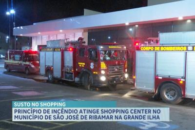  Princípio de incêndio é registrado em shopping da região metropolitana de Sâo Luís