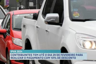 Desconto de 10% para pagamento do IPVA em cota única encerra no dia 29